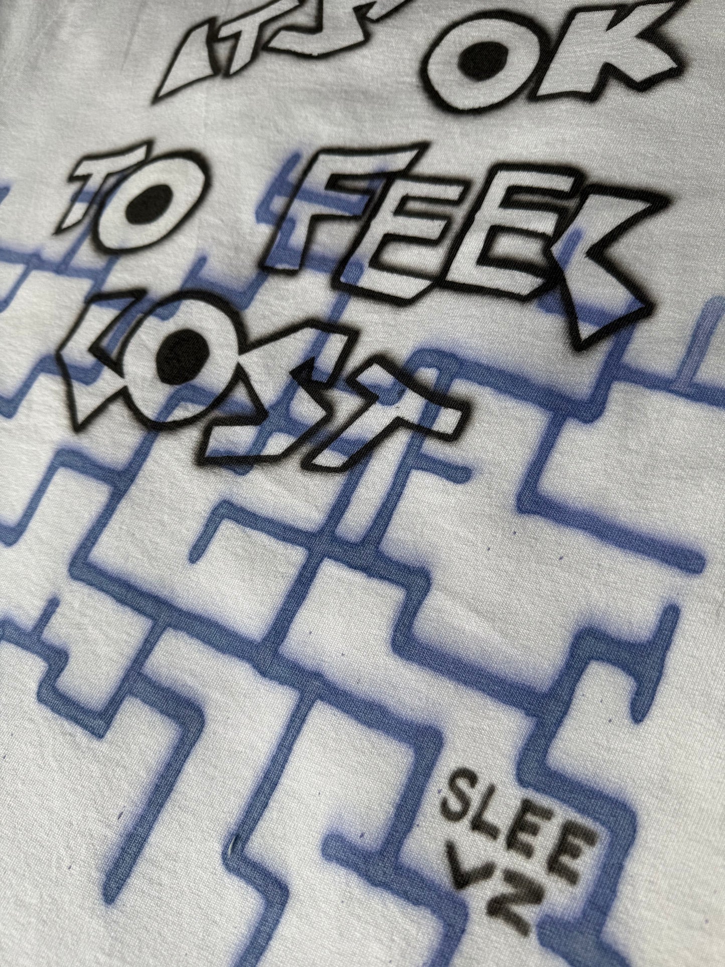 Limited Airbrush "It's ok to feel lost" Tee