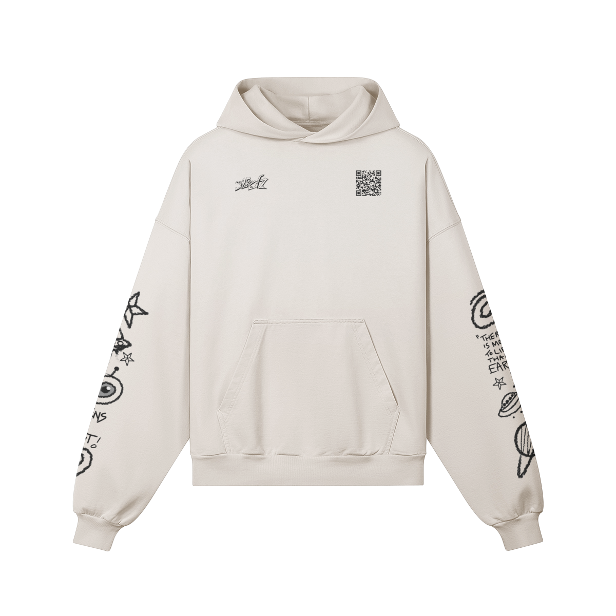 Boxy interstellar hoodie