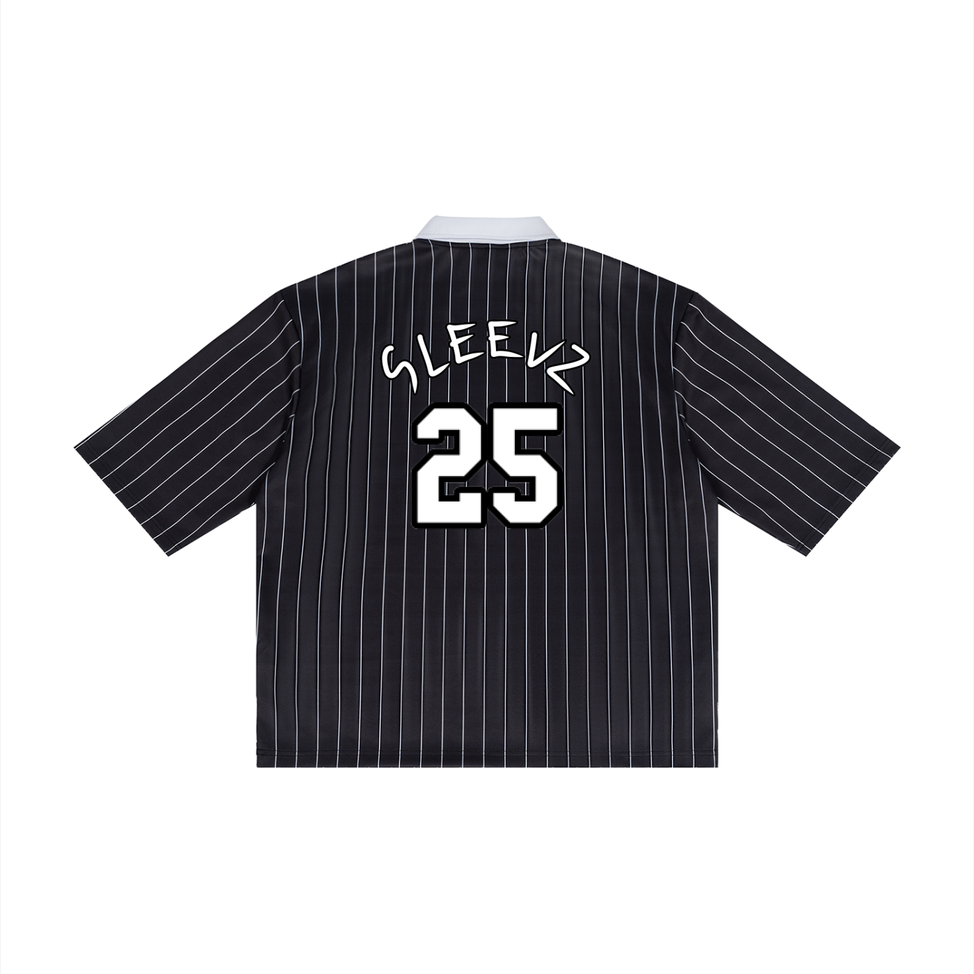 25 Jersey Striped Black