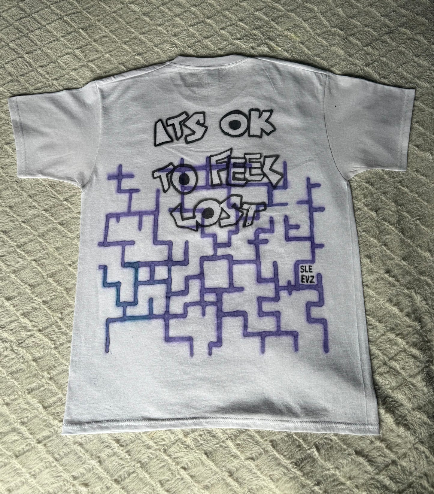 Limited Airbrush "It's ok to feel lost" Tee