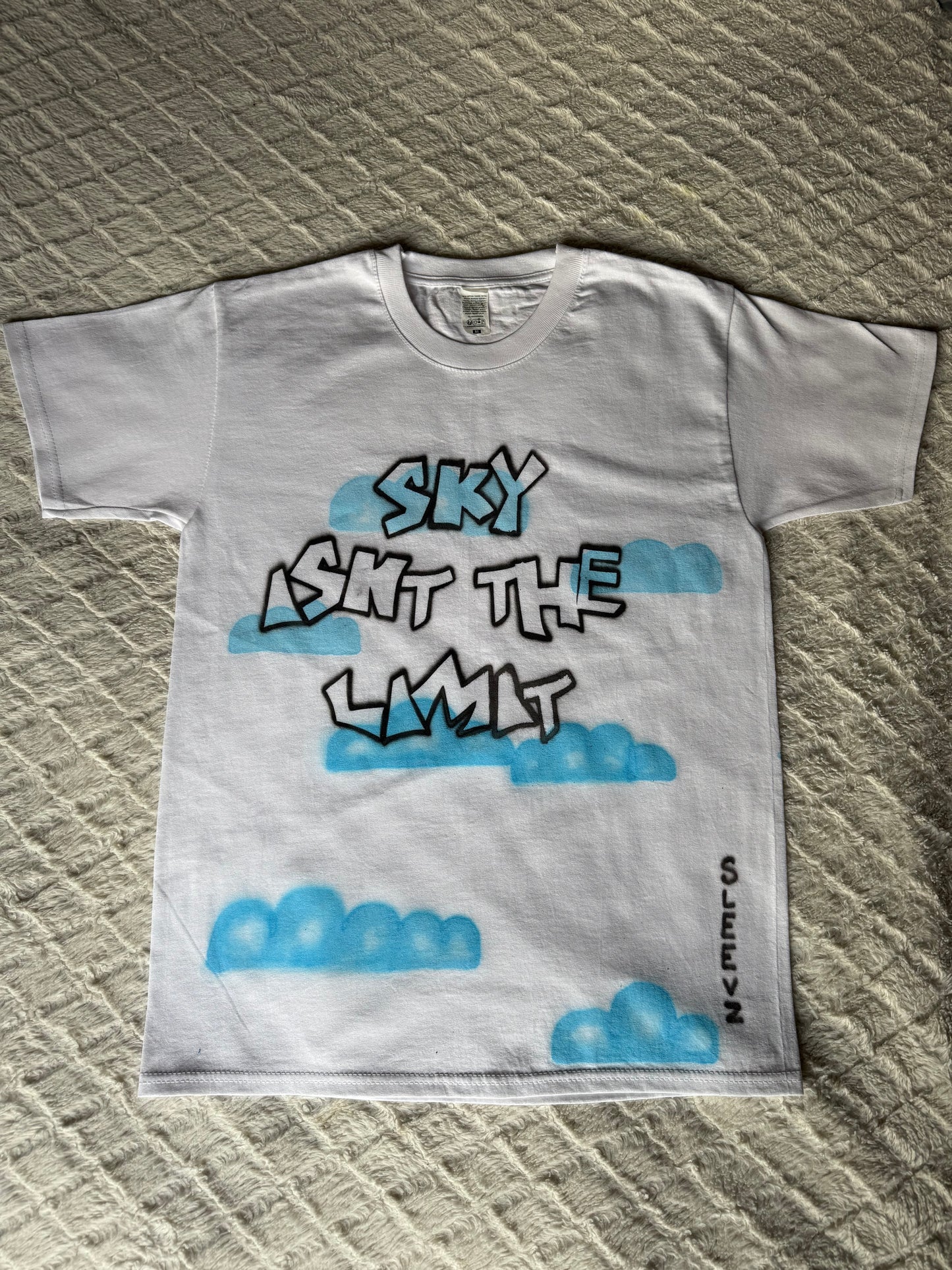 Limited Airbrush "sky isn't the limit" Tee