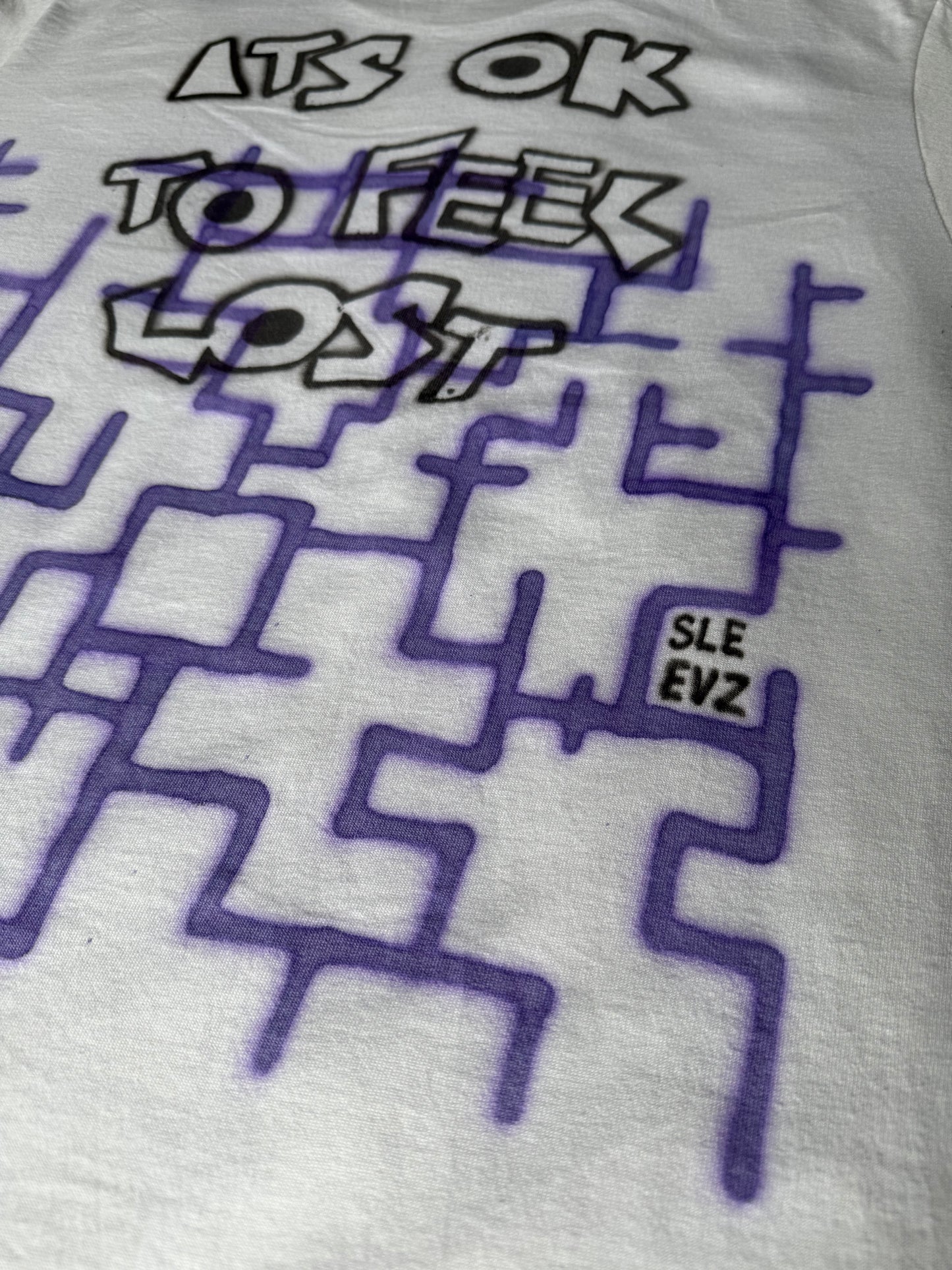 Limited Airbrush "It's ok to feel lost" Tee