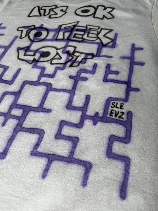 Limited Airbrush "It's ok to feel lost" Tee