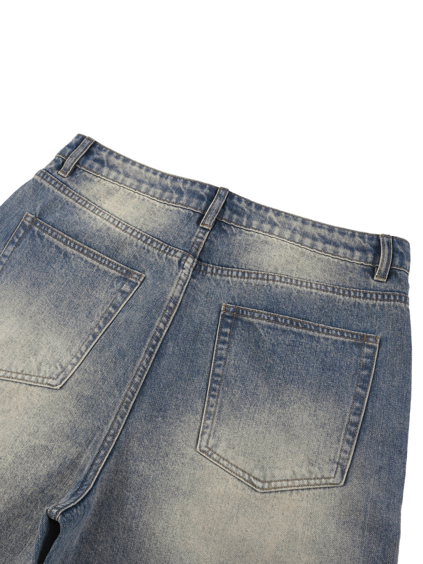 Faded Distressed Shooting Star Jorts