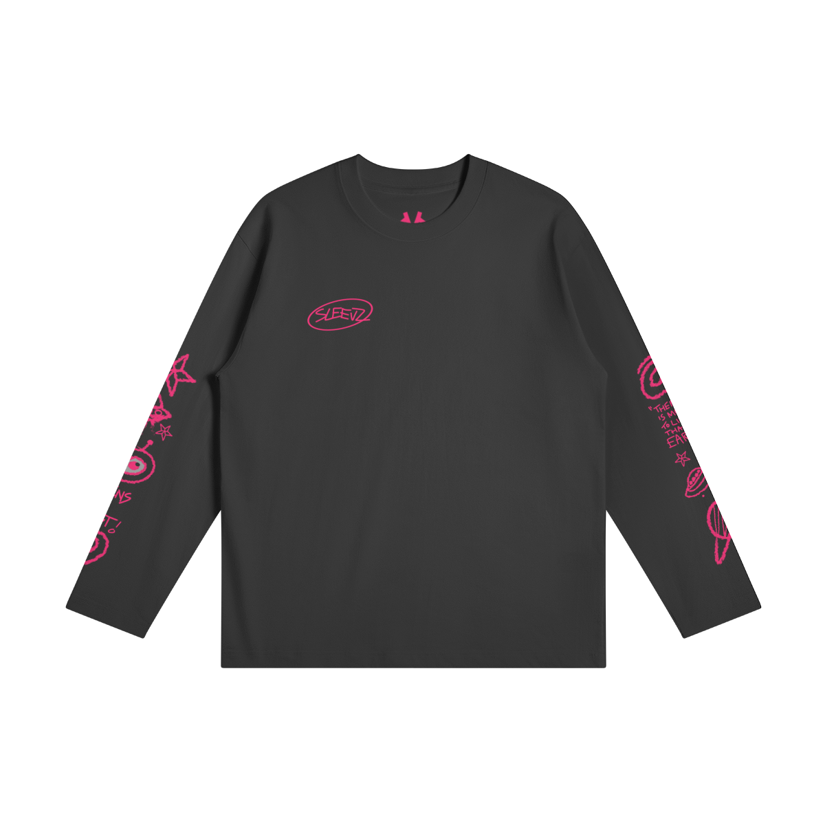 Long sleeve interstellar T rose print