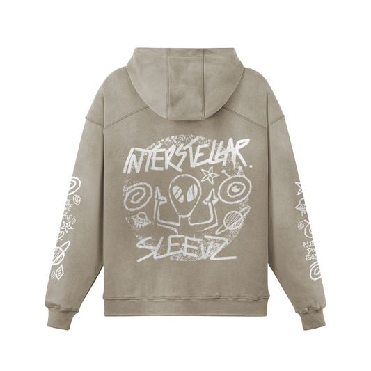 Oversized Cream Limited Interstellar Hoodie