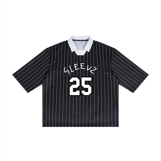25 Jersey Striped Black